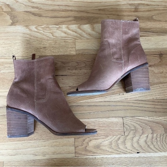 Lucky Brand Open Toe Heeled Booties Size 8.5 - Picture 1 of 11